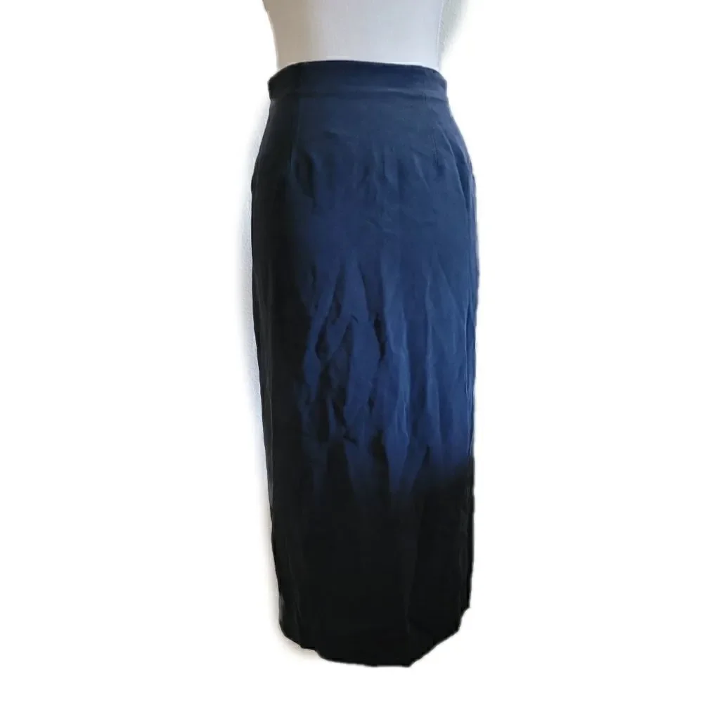 Jones NY maxi 100% silk petite skirt